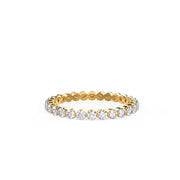 Round Brilliant Cut 1.5mm Full Eternity Wedding Band Mapple Gems